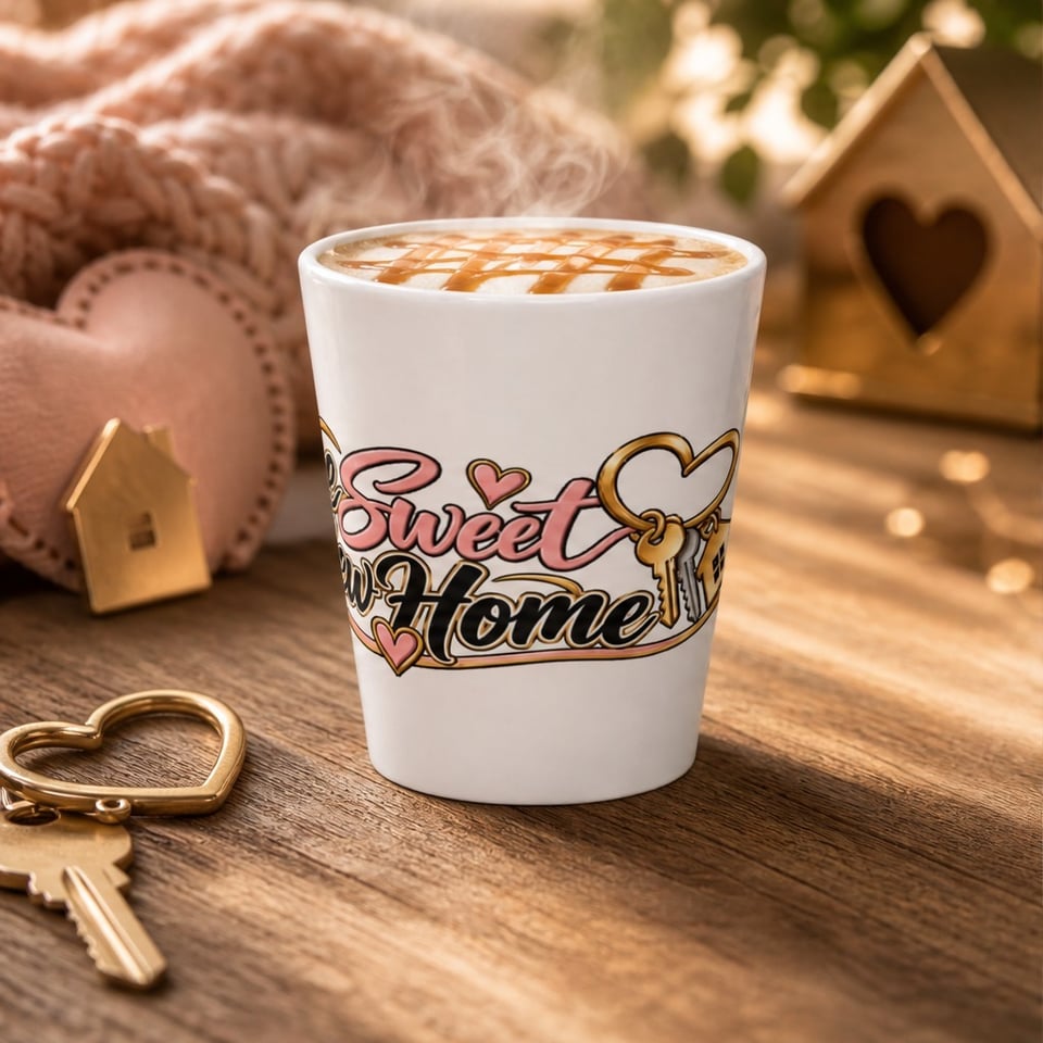 Home Sweet New Home Keychain Sticker